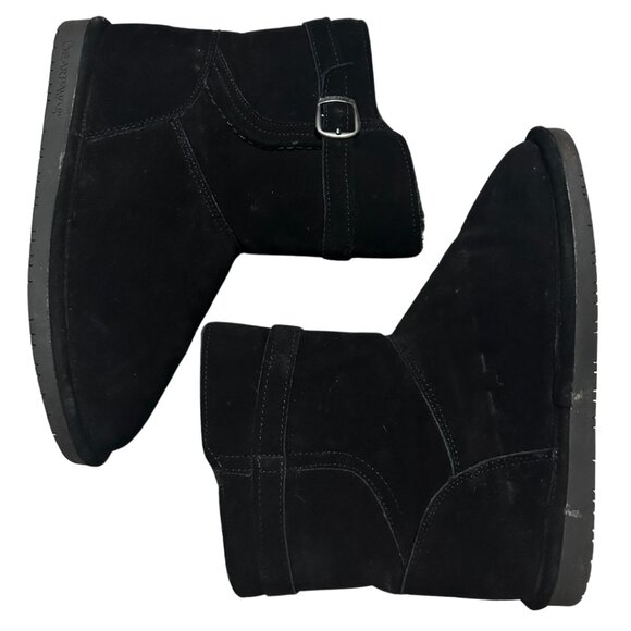 Women's Black Buckle BearPaw Boots Size 10 - Picture 6 of 10
